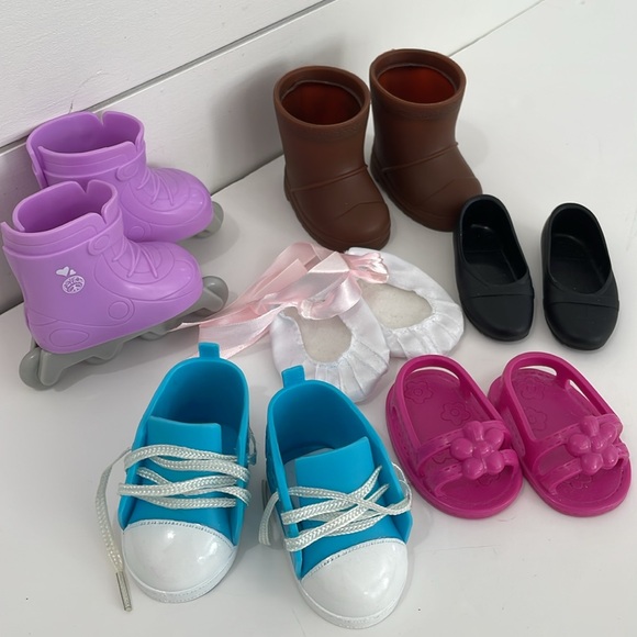 18” Doll Shoes Accessories Inline Skates Boots Sneakers Sandals Ballet Slippers - Picture 12 of 12